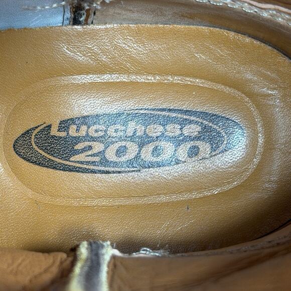 Lucchese 2000 Boots Men 9 D Brown Exotic Smooth Ostrich Cowboy Roper USA EUC main image 7